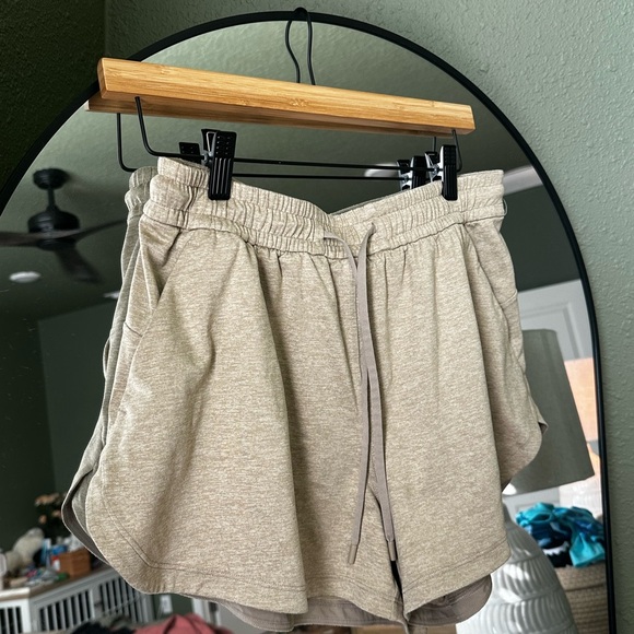 lululemon athletica Pants - lululemon athletica Tan Athletic Shorts